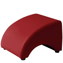 Kunstleder Hocker in Rot - Systrem^Wohnen New