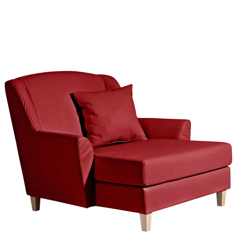 Kunstleder Megasessel in Rot - Pulnion^Wohnen Clearance