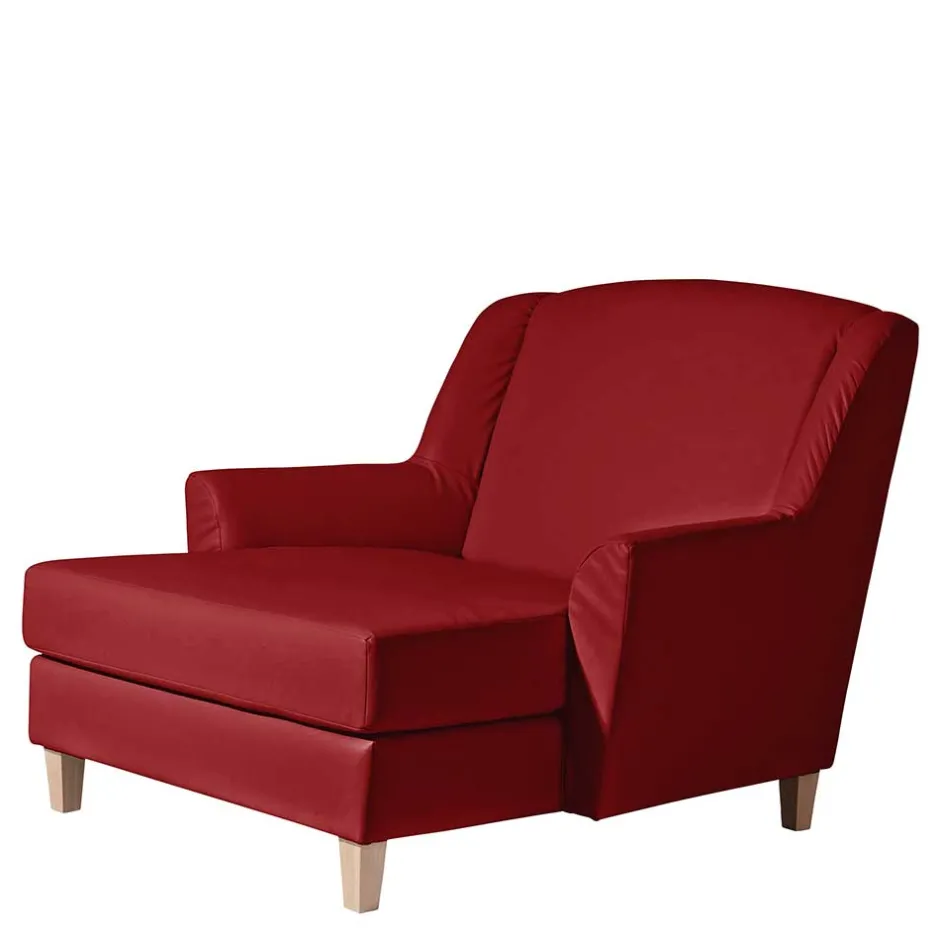 Kunstleder Megasessel in Rot - Pulnion^Wohnen Clearance