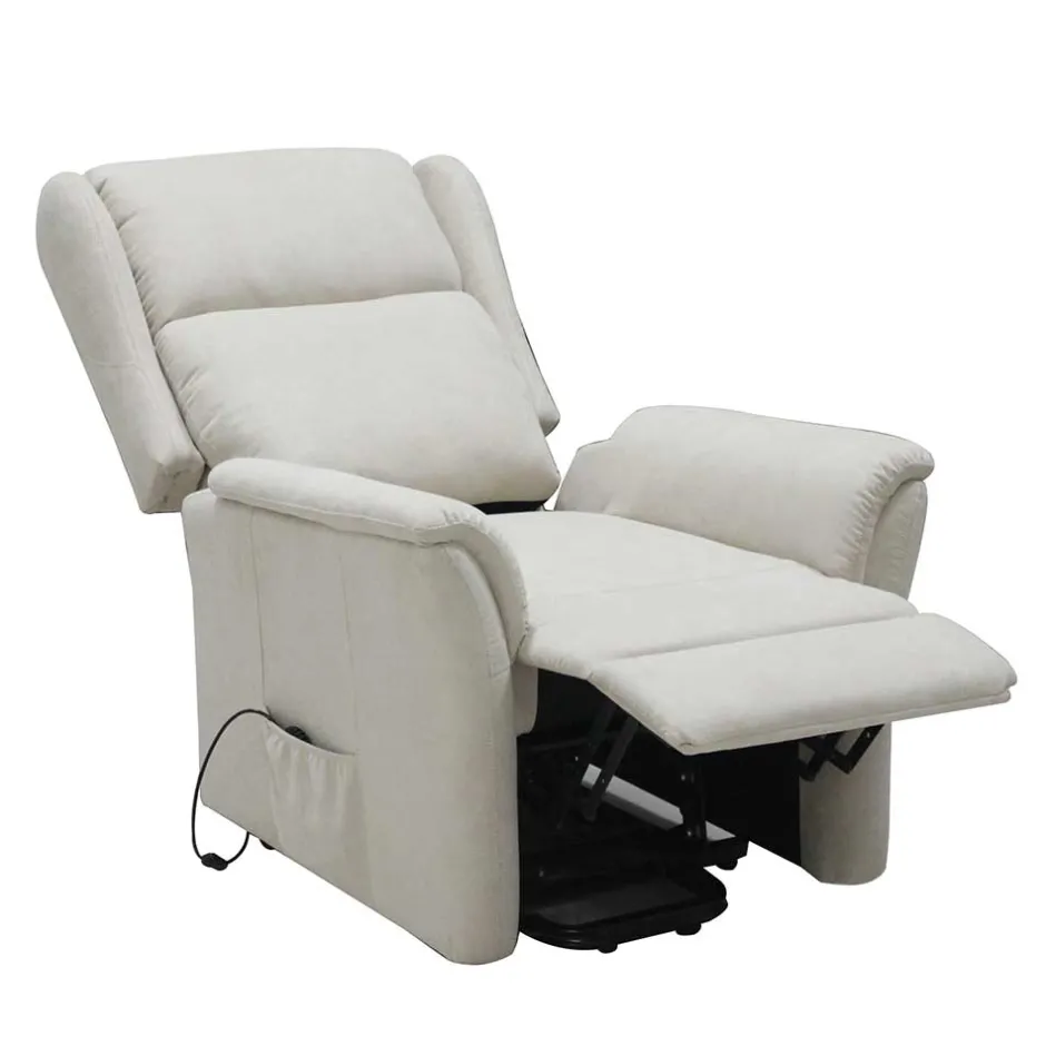 Wohnen Kunstleder Ohrensessel mit Aufstehhilfe - Anvidia