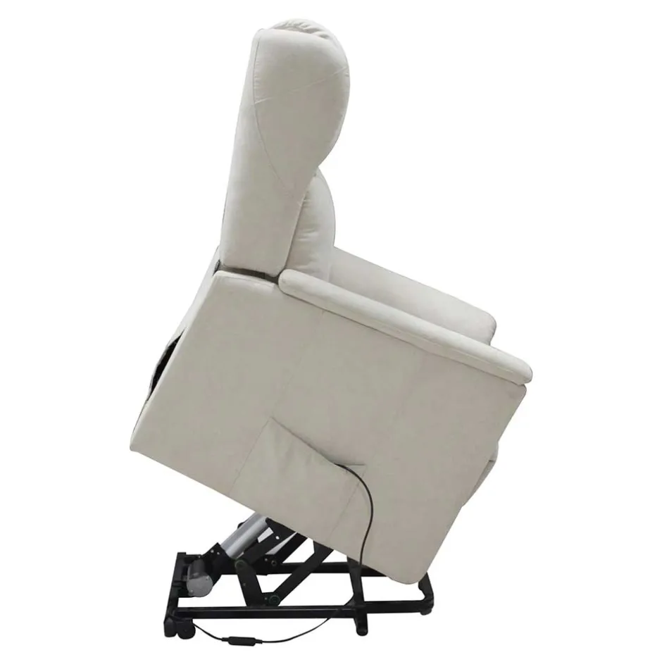 Wohnen Kunstleder Ohrensessel mit Aufstehhilfe - Anvidia