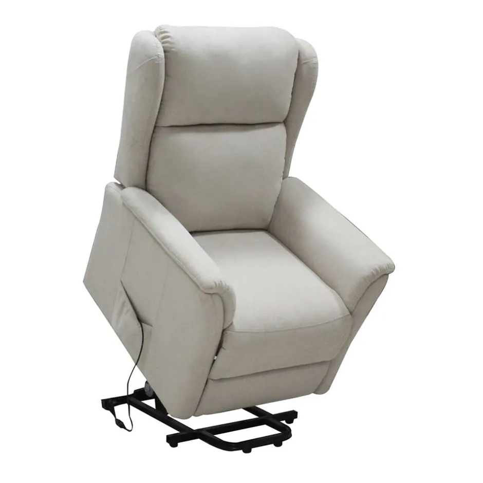 Wohnen Kunstleder Ohrensessel mit Aufstehhilfe - Anvidia