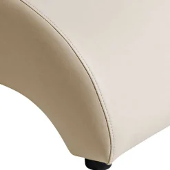 Wohnen Kunstleder Polstersessel in Cremefarben - Durango