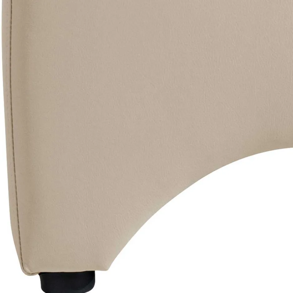 Wohnen Kunstleder Polstersessel in Cremefarben - Durango