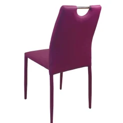 Kunstleder Stapelstühle in Bordeaux - Nigari (4er Set)^Wohnen Online