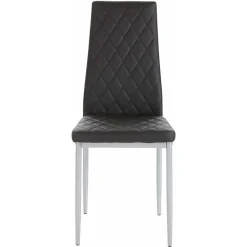 Wohnen Kunstleder Stühle mit hoher Lehne - Sanura (Set)