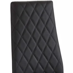 Wohnen Kunstleder Stühle mit hoher Lehne - Sanura (Set)