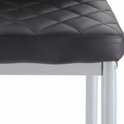 Wohnen Kunstleder Stühle mit hoher Lehne - Sanura (Set)