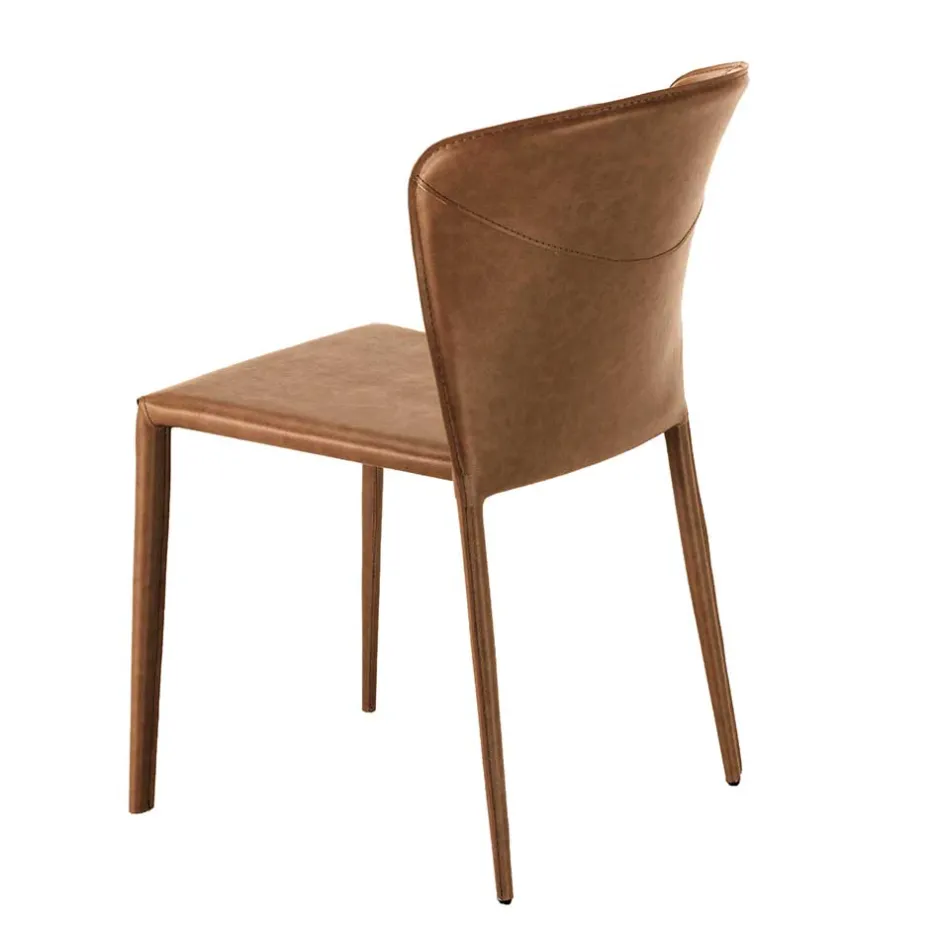 Kunstleder Stuhl komplett bezogen - Matrera (2er Set)^Wohnen Best