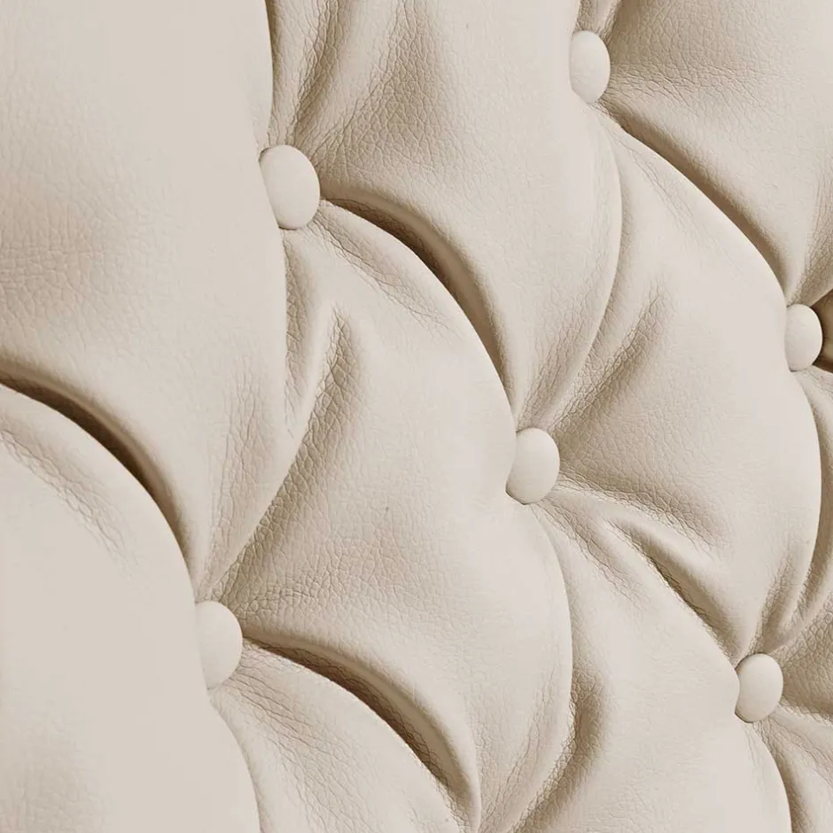 Kunstleder Wohnzimmersessel in Beige und Buche - That^Wohnen Discount