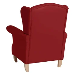 Wohnen Kunstleder-Ohrensessel in Rot - Ponzas