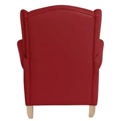 Wohnen Kunstleder-Ohrensessel in Rot - Ponzas