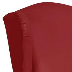 Wohnen Kunstleder-Ohrensessel in Rot - Ponzas