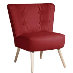 Kunstledersessel in Rot - Lilano^Wohnen Best