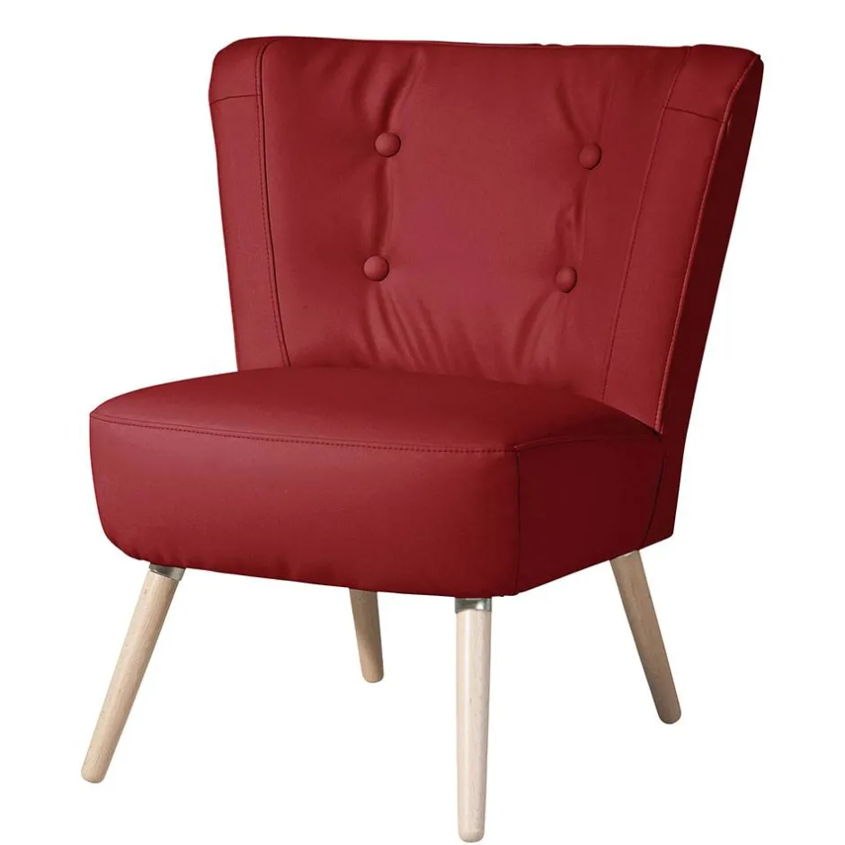 Kunstledersessel in Rot - Lilano^Wohnen Best