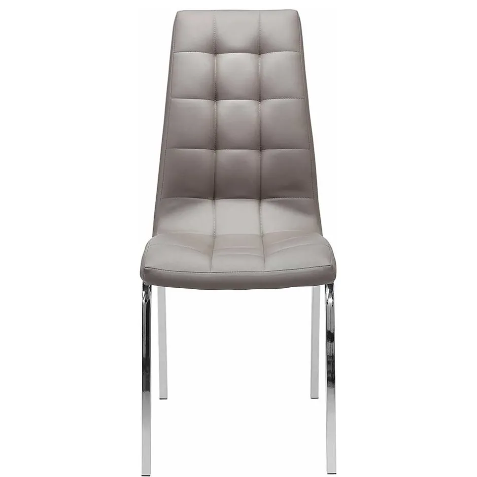 Wohnen Kunstlederstühle in Hellbraun - Bellatrix (2er Set)