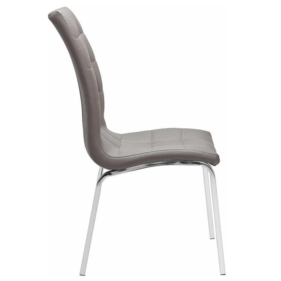 Wohnen Kunstlederstühle in Hellbraun - Bellatrix (2er Set)