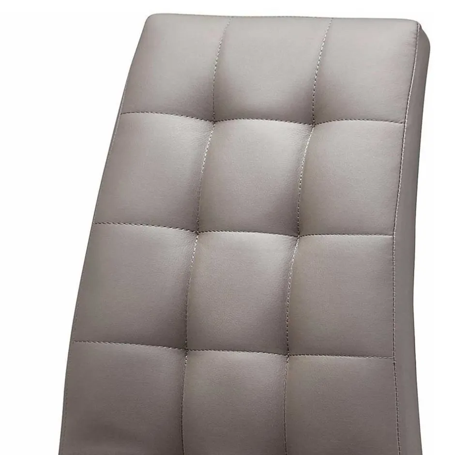 Wohnen Kunstlederstühle in Hellbraun - Bellatrix (2er Set)