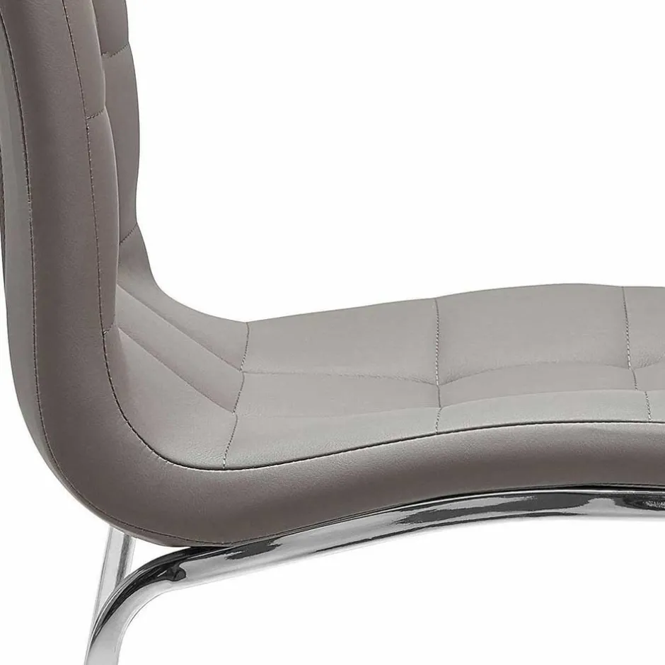 Wohnen Kunstlederstühle in Hellbraun - Bellatrix (2er Set)