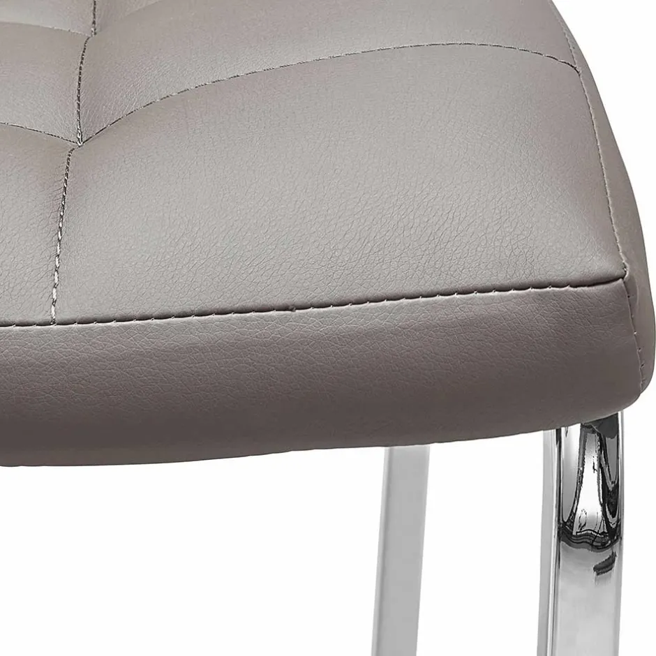 Wohnen Kunstlederstühle in Hellbraun - Bellatrix (2er Set)