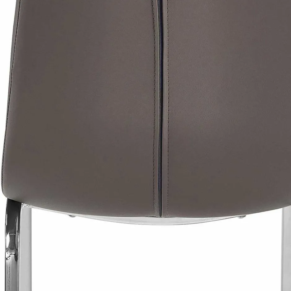 Wohnen Kunstlederstühle in Hellbraun - Bellatrix (2er Set)