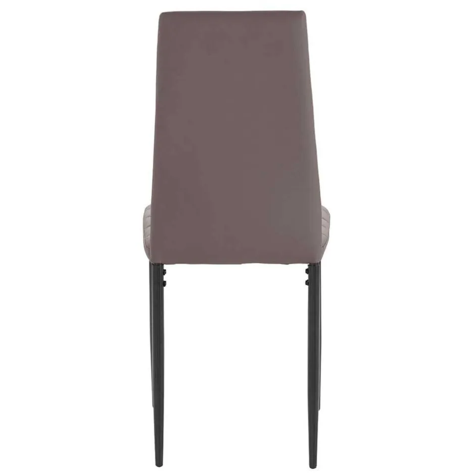 Kunstlederstühle in hellem Braun - Matieu (4er Set)^Wohnen Discount