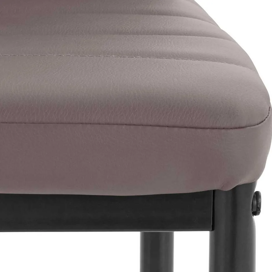 Kunstlederstühle in hellem Braun - Matieu (4er Set)^Wohnen Discount