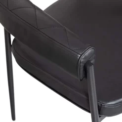 Wohnen Kunstlederstühle in Schwarz - Austral (2er Set)