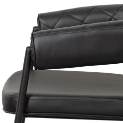 Wohnen Kunstlederstühle in Schwarz - Austral (2er Set)