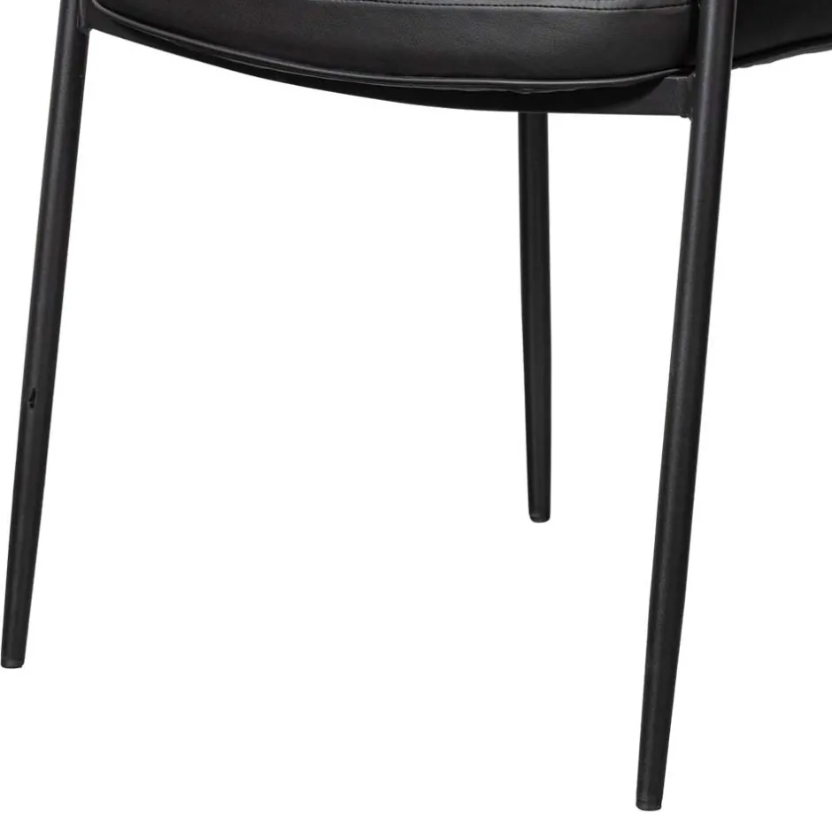 Wohnen Kunstlederstühle in Schwarz - Austral (2er Set)