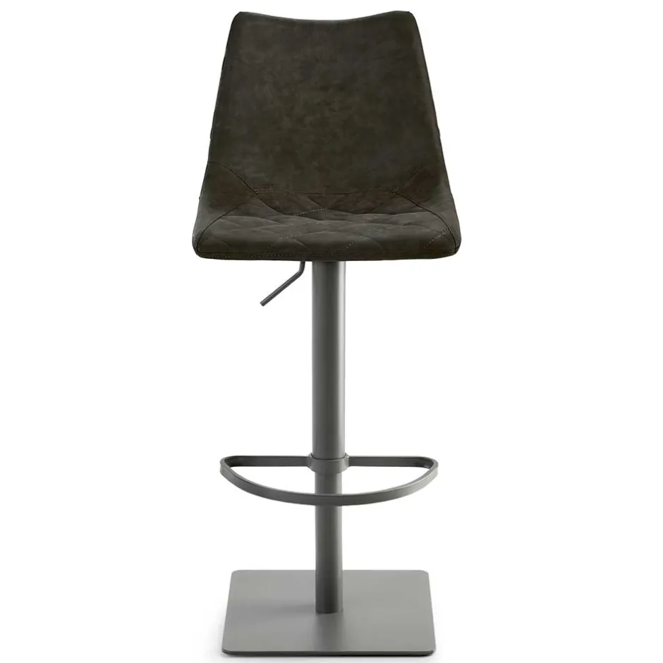 Kunstleder-Tresenstuhl in Schwarz - Derict^Wohnen Sale