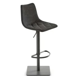 Kunstleder-Tresenstuhl in Schwarz - Derict^Wohnen Sale