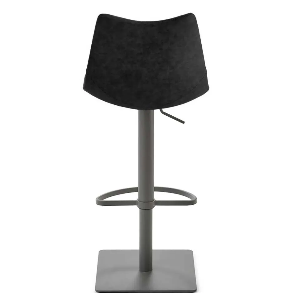 Kunstleder-Tresenstuhl in Schwarz - Derict^Wohnen Sale