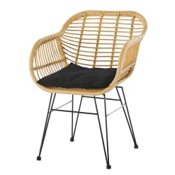 Kunstrattan Armlehnstuhl in Beige - Olessa (2er Set)^Wohnen