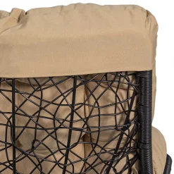 Kunstrattan Drehsessel in Schwarz - Ojeva^Wohnen Best