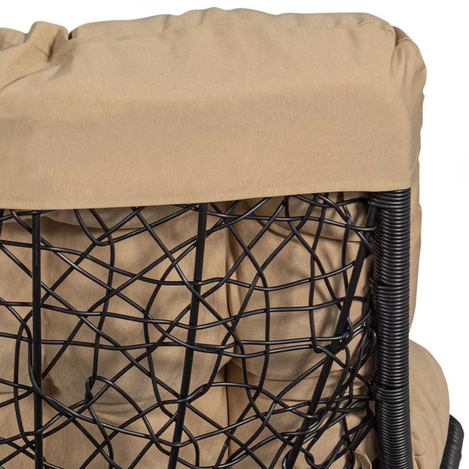 Kunstrattan Drehsessel in Schwarz - Ojeva^Wohnen Best