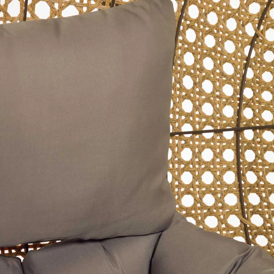 Kunstrattan Hängesessel in Naturoptik Beige - Trokania^Wohnen Discount