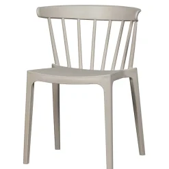 Wohnen Kunststoff Stühle in Hellgrau - Modesta (2er Set)