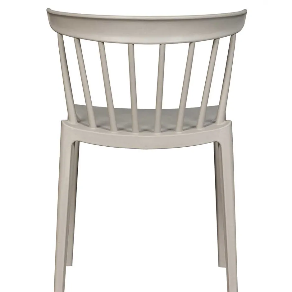 Wohnen Kunststoff Stühle in Hellgrau - Modesta (2er Set)