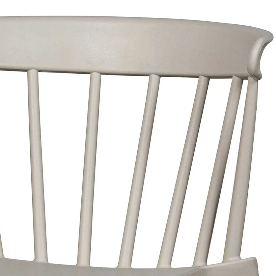 Wohnen Kunststoff Stühle in Hellgrau - Modesta (2er Set)