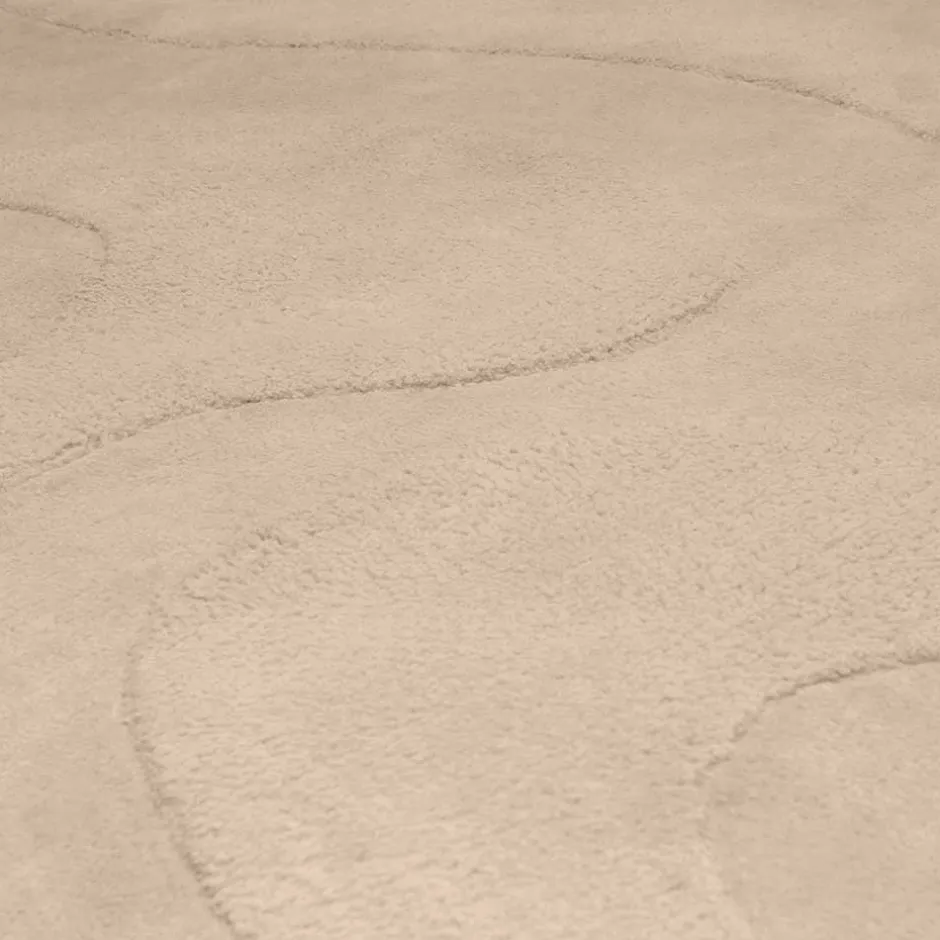 Kurzflor Teppich mit Hoch Tief Struktur - Menorva^Wohnen Hot