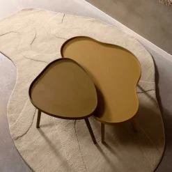 Kurzflor Teppich mit Hoch Tief Struktur - Menorva^Wohnen Hot