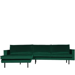 L Form Sofa Rundecke in Grün Samt - Distroit^Wohnen Hot