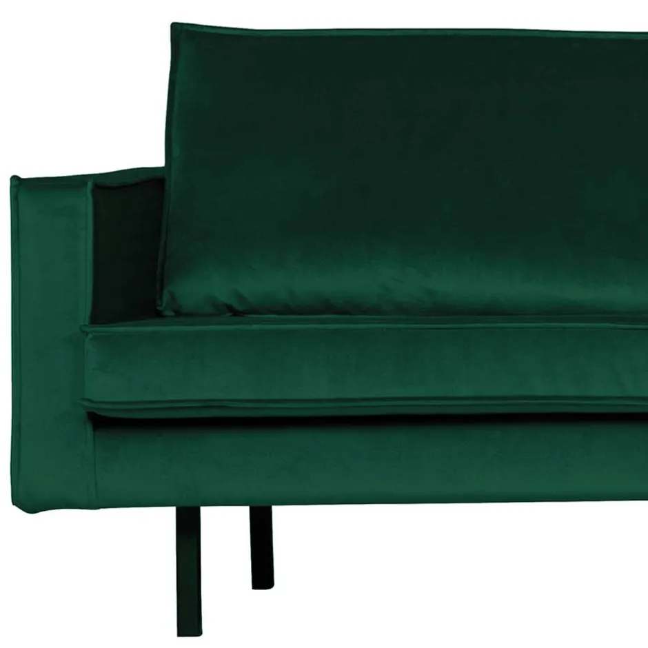 L Form Sofa Rundecke in Grün Samt - Distroit^Wohnen Hot