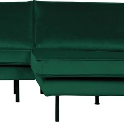 L Form Sofa Rundecke in Grün Samt - Distroit^Wohnen Hot