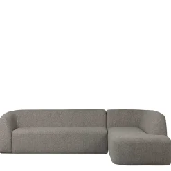 L Sofa im Skandi Design in Grau Chenille - Grandessa^Wohnen Discount