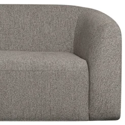 L Sofa im Skandi Design in Grau Chenille - Grandessa^Wohnen Discount