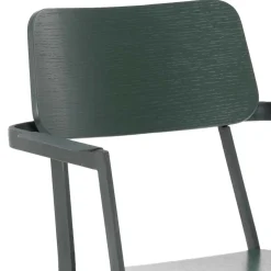 Wohnen Lackierter Armlehnstuhl in Grün - Nevers (4er Set)