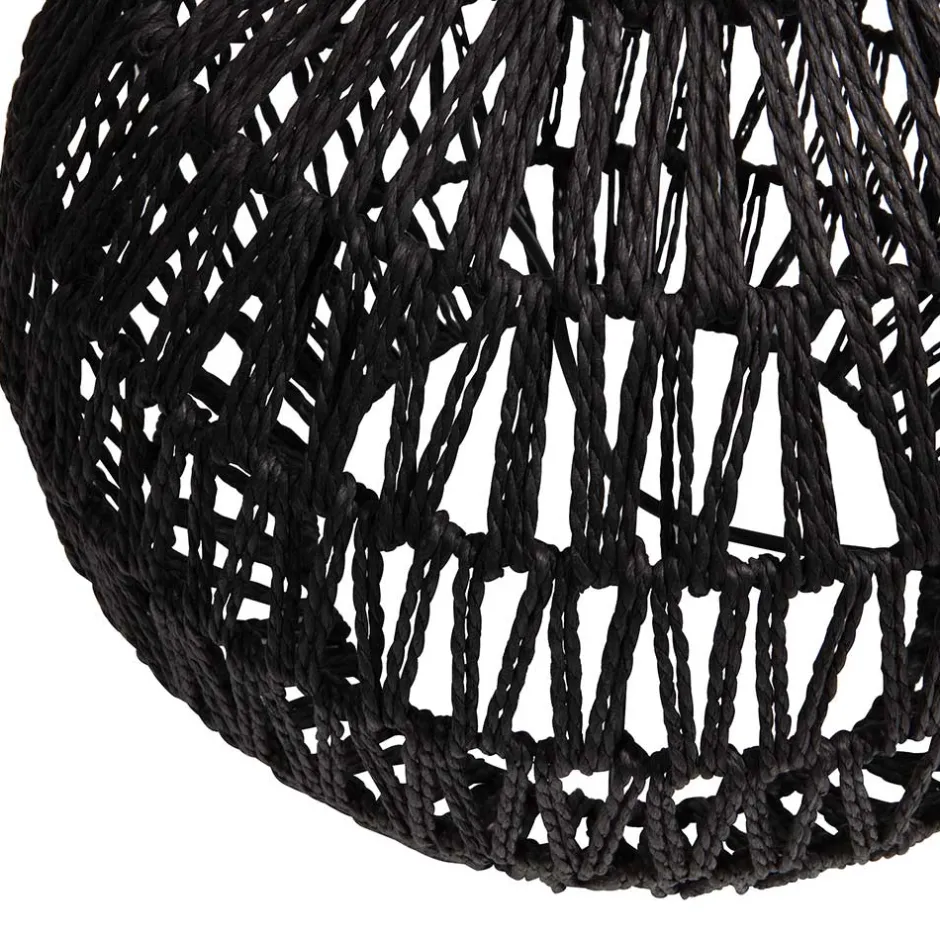 Lampenfuß aus Metall mit Papierkordel Geflecht - Notana^Wohnen Hot