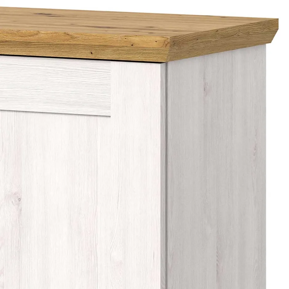 Landhaus Anrichte in Holzoptik Lärche Weiß - Tocella^Wohnen Best